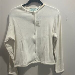 Elegant Cream Women's Cardigan
